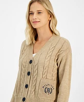 Tommy Hilfiger Women's Cable Knit Front Button Cardigan