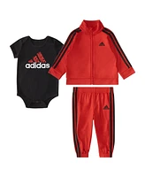 adidas Baby Boys Three-Piece Tricot Track Set