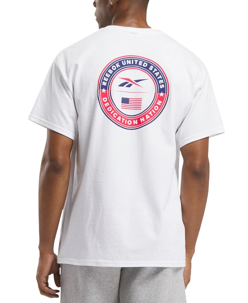 Reebok Men's Dedication Nation Graphic Regular-Fit T-Shirt