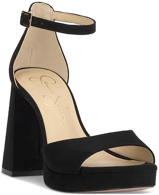 Jessica Simpson Women's Kaliah Ankle-Strap Block-Heel Dress Sandals