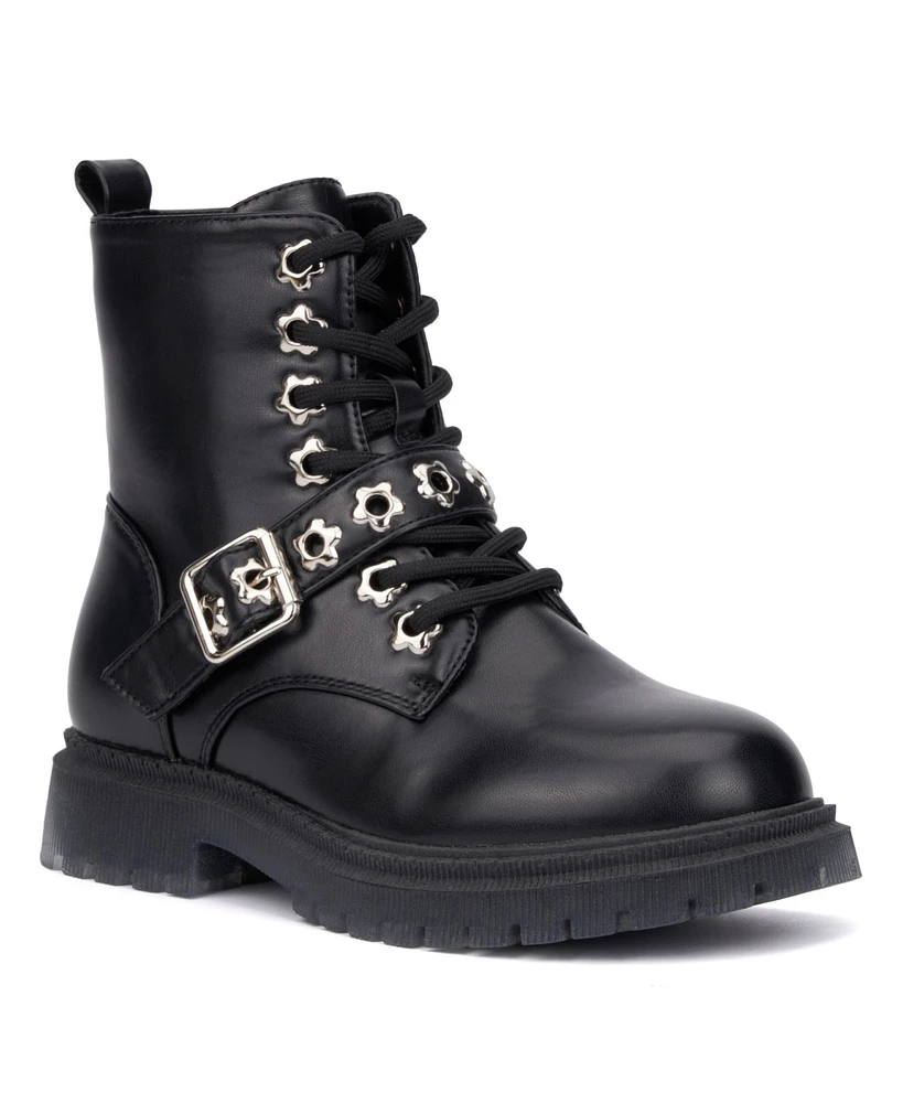 Olivia Miller Little Girls Star Bright Combat Boots