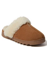 Dearfoams Helena Genuine Suede Scuff with Prayer Seam