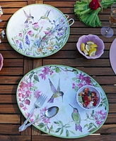 Certified International Hummingbirds 2 Pc Platter Set, Service For 2