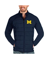 Antigua Men's Navy Michigan Wolverines Altitude Full-Zip Jacket