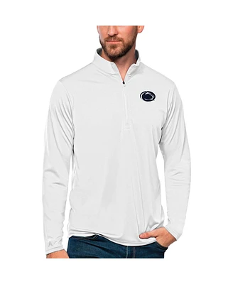 Antigua Men's White Penn State Nittany Lions Tribute Quarter-Zip Top