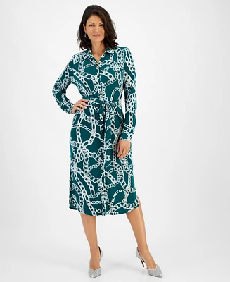 I.n.c. International Concepts Collared Shirt Dress, Created for Macy's