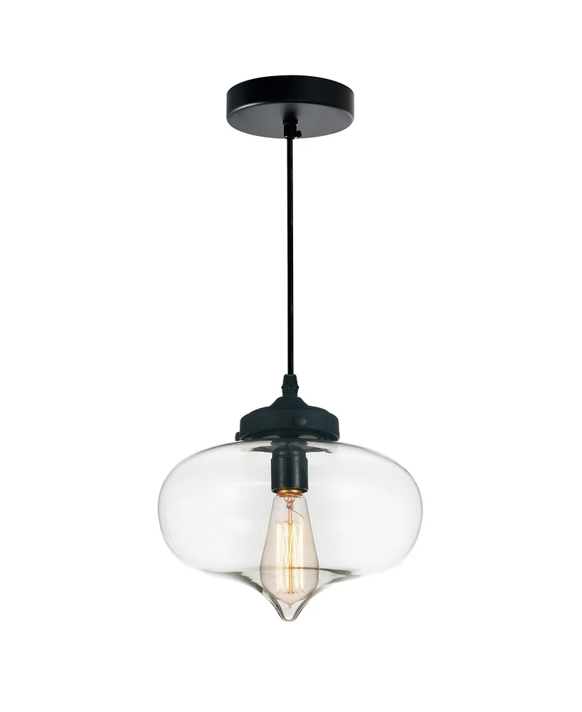 Cwi Lighting Glass 1 Light Down Mini Pendant