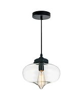 Cwi Lighting Glass 1 Light Down Mini Pendant