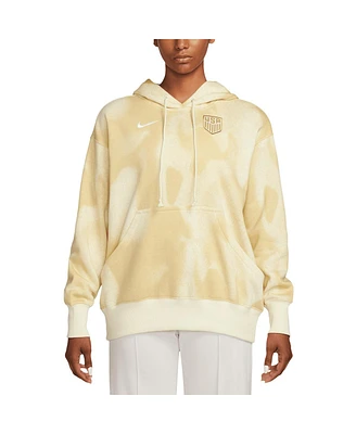 Nike Women's Cream Usmnt Phoenix Fleece Oversized Pullover Hoodie