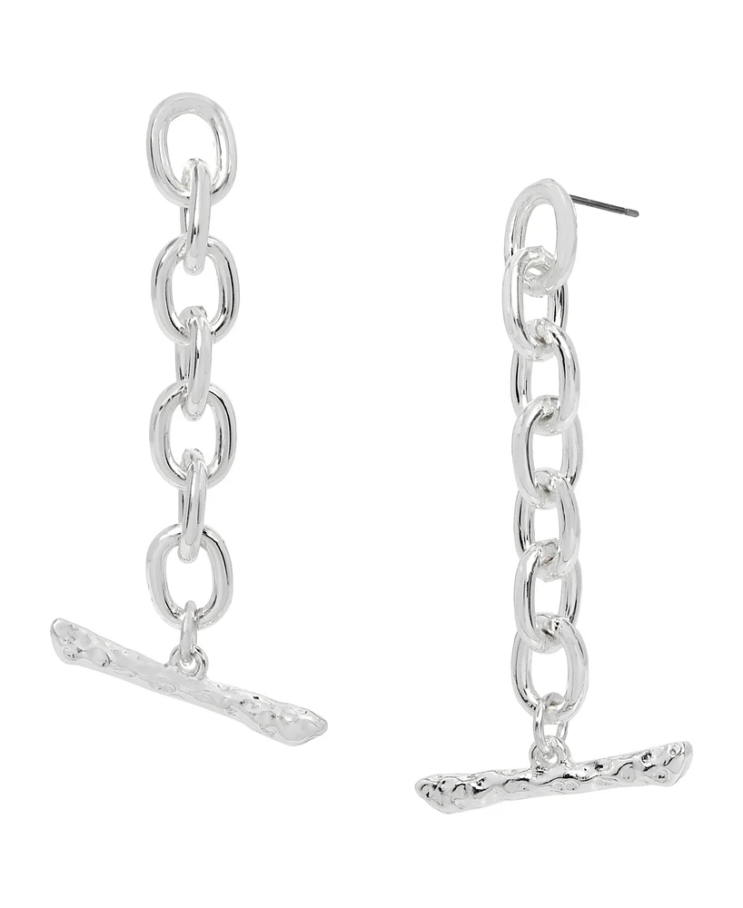 Image Robert Morris image beautiful image beautiful image beautiful image beautiful image beautiful - Robert Lee Morris Soho Silver Chain Toggle Bar Drop Earrings ...