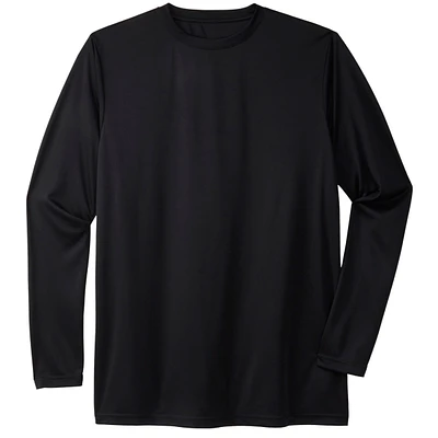 KingSize Big & Tall No Sweat Long-Sleeve Crewneck Tee