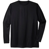 KingSize Big & Tall No Sweat Long-Sleeve Crewneck Tee