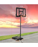 Streamdale Furniture Adjustable Height Basketball Hoop for Players of All Ages