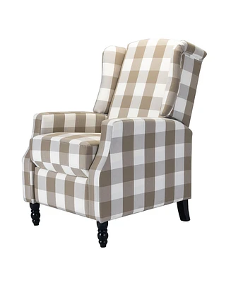 Celia Manual Recliner with Wingback Design