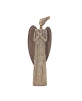 Slickblue Rustic 15"h Tree Angel Statue