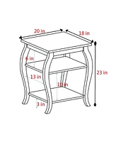 Simplie Fun Becci End Table in Black