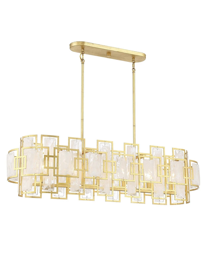 Savoy House Portia 6-Light Linear Chandelier