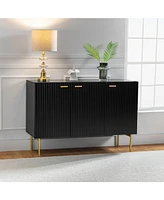 Hulala Home Anthedon Modern 47'' Wide Sideboard with 3 Doors