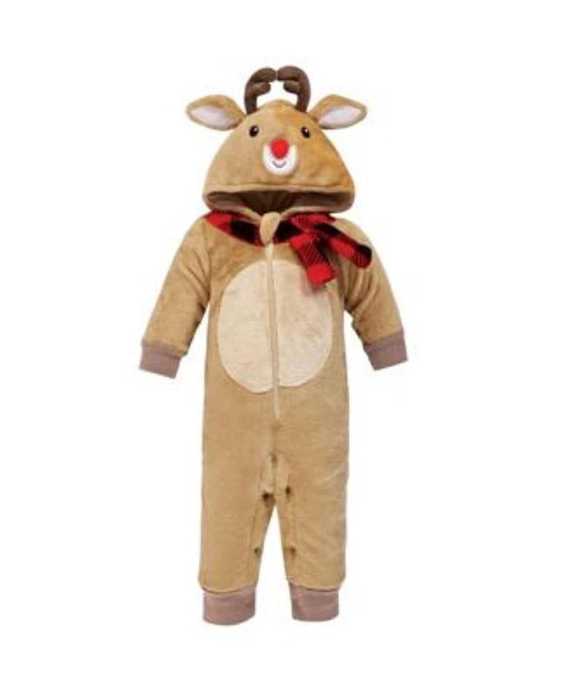 Hudson Baby Baby Boys Hudson Unisex Plush Jumpsuits