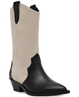 Dv Dolce Vita Women's Korbella Pull-On Constrast Stitch Pointed-Toe Tall Western Boots