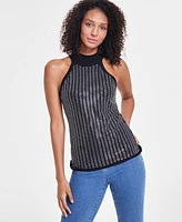 I.n.c. International Concepts Women's Embellished Sleeveless Halter Sweater, Created for Macy's