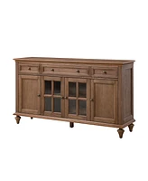 Hulala Home Oswaldo Traditional 58'' Wide Sideboard with 3 Drawer