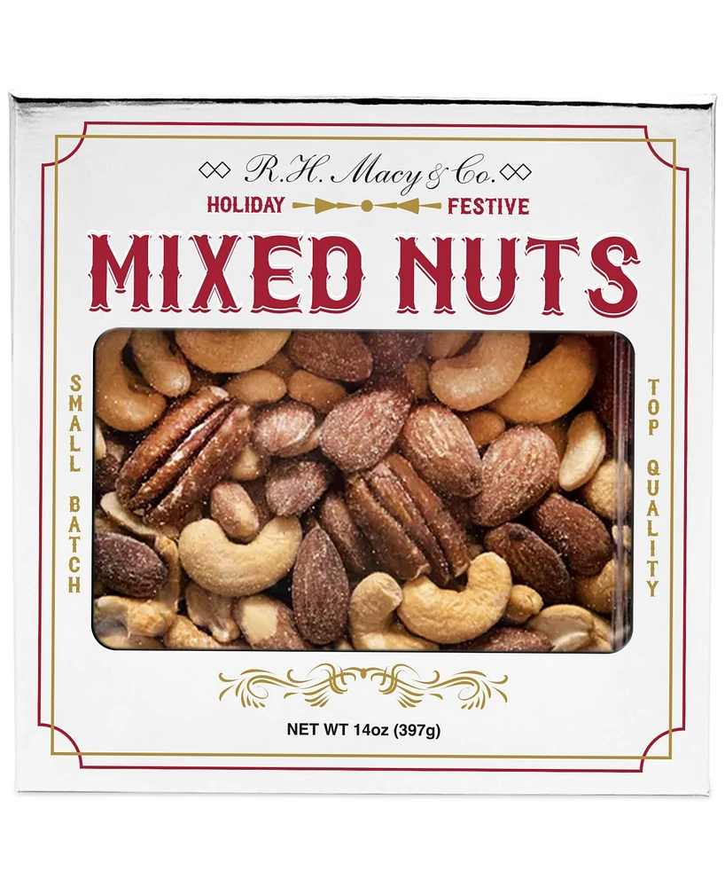 R.h. Macy & Co. Holiday Mixed Nuts Gift Box, 14 oz