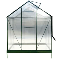 Streamdale Furniture Premium Aluminum Greenhouse, Polycarbonate Panels, Sliding Door