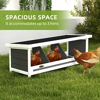 Streamdale Furniture 3-Pack Chicken Nesting Boxes Cozy, Weather-Resistant, Easy Setup