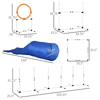 Streamdale Furniture PawHut 5-in-1 Dog Agility Training Set with Sports Bag