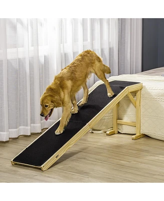 Simplie Fun Premium Carpet Pet Ramp - Easy Access for Cats, Dogs, and Puppies