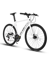 Simplie Fun Lightweight Road Bike with Disc Brakes, Shimano Drivetrain, and 700C Tires