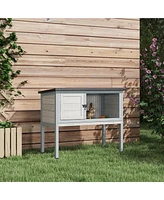 Streamdale Furniture Compact Space-Saving Bunny Cage with Elevated Design