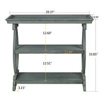 Streamdale Furniture Newport Console Table For Living Room, Kitchen, Entyway(Antique Light Green)