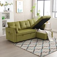 Streamdale Furniture Spacious Modular Sofa with Hidden Storage and Durable Velvet Fabric