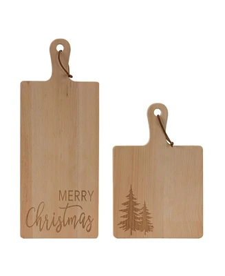 Slickblue Wood Christmas Cutting Board (Set of 2)