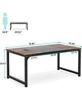 Tribesigns 70.86”Executive Desk, Large Office Computer Desk with Thicken Frame, Modern Simple Workstation Business Furniture for Home Office