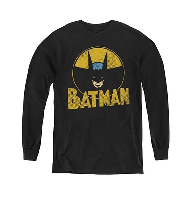 Dc Comics Boys Youth Circle Bat Long Sleeve Sweatshirts