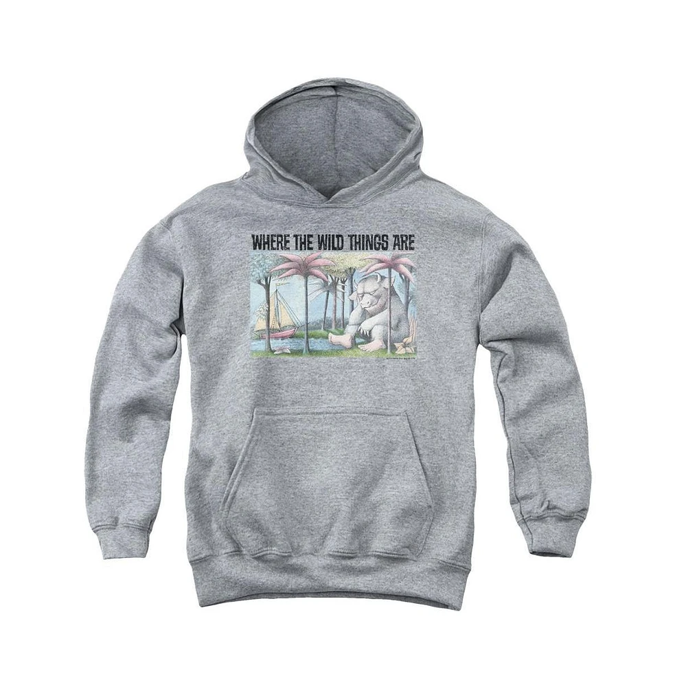 Where The Wild Things Are Boys Youth Cover Art Pull Over Hoodie / Hooded Sweatshirt