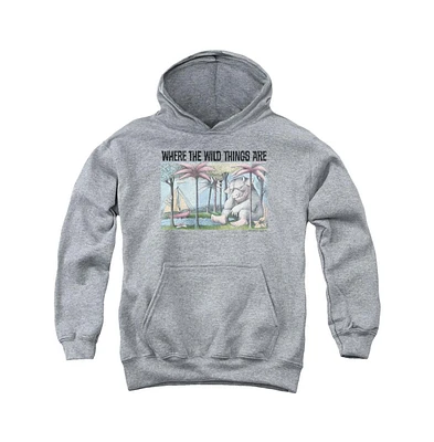 Where The Wild Things Are Boys Youth Cover Art Pull Over Hoodie / Hooded Sweatshirt