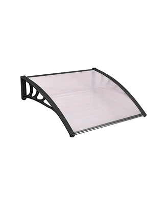 Slickblue Outdoor Polycarbonate Front Door Window Awning Canopy