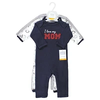 Hudson Baby Boys Cotton Coveralls