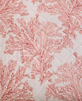 Tommy Bahama Home Coral Garden Reversible Piece Quilt Set