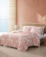 Tommy Bahama Home Coral Garden Reversible Piece Quilt Set