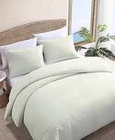 Tommy Bahama Home Basketweave Solid 3 Piece Duvet Cover Set