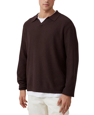 Cotton On Men's Jimmy Long Sleeve Polo