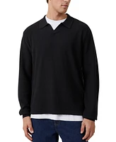 Cotton On Men's Jimmy Long Sleeve Polo