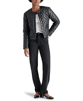 Steve Madden Women's Martine Faux-Leather Long-Sleeve Jacket