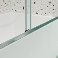 Streamdale Furniture Bypass Sliding Shower Door with Easy Clean Glass