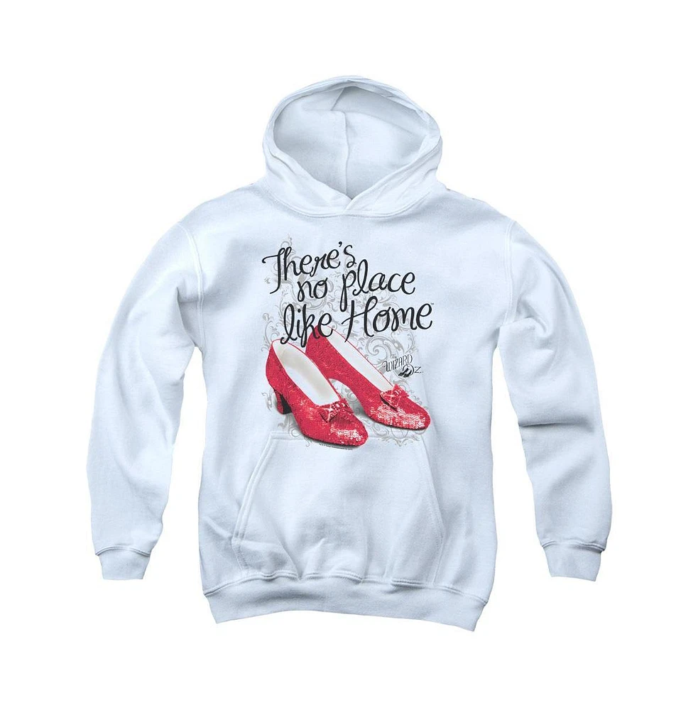 Wizard Of Oz Boys Youth Ruby Slippers Pull Over Hoodie / Hooded Sweatshirt